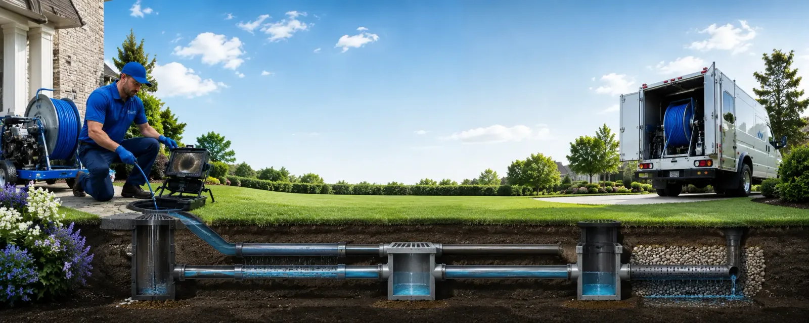 Outdoor drain cleaning information for Camden, IL